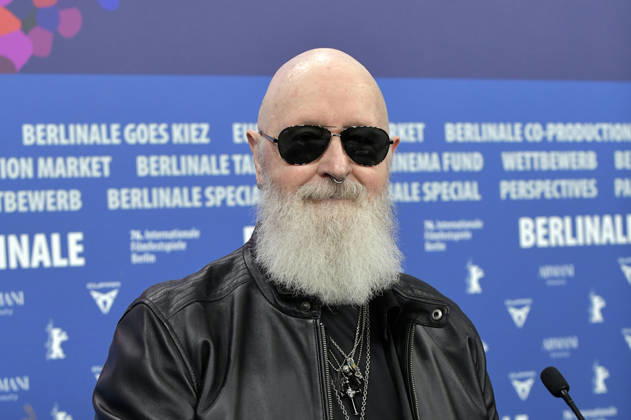 Rob Halford at the press conference for the documentary The Ballad of Judas Priest at the Berlinale 2026 76 Berlin International Film Festival at the Hotel Grand Hyatt Berlin, 15 02 2026 Foto:xM.xBehrensx xFuturexImagex priest_6297