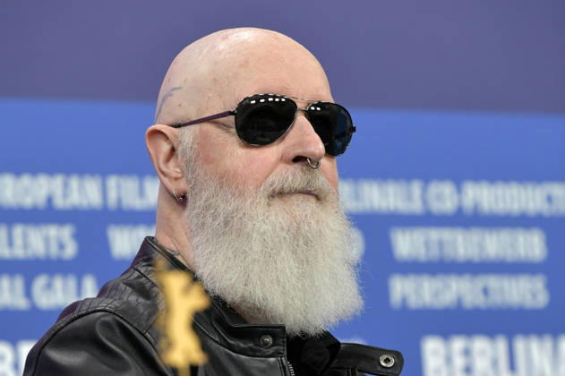 Rob Halford at the press conference for the documentary The Ballad of Judas Priest at the Berlinale 2026 76 Berlin International Film Festival at the Hotel Grand Hyatt Berlin, 15 02 2026 Foto:xM.xBehrensx xFuturexImagex priest_6299