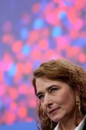 February 15, 2026, Berlin, Germany: Belgian director Anke Blonde attends a press conference for the film Dust during the 76th Berlin International Film Festival (Berlinale), which is Europe s first major film festival of the year, in Berlin. The festival runs from February 12 to 22, 2026. Berlin Germany - ZUMAf146 20260215_zip_f146_023 Copyright: xRouzbehxFouladix
