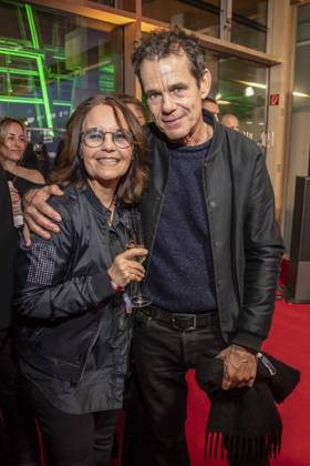 Caroline Link and Tom Tykwer as guests at the NRW Reception at the 76 Berlinale 2026 at the Representation of the State of North Rhine-Westphalia to the Federal Government,on Sunday 15 02 2026 in Berlin Berlin Germany