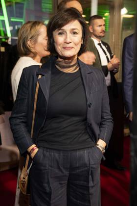 Sandra Maischberger as a guest at the NRW reception at the 76 Berlinale 2026 in the Representation of the State of North Rhine-Westphalia to the Federal Government, on Sunday 15 02 2026 in Berlin Berlin Germany