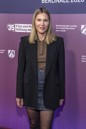 Nele Mueller Stoefen as a guest at the NRW Reception at the 76 Berlinale 2026 in the Representation of the State of North Rhine-Westphalia to the Federal Government, on Sunday 15 02 2026 in Berlin Berlin Germany