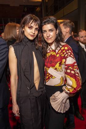 Luise Befort and Marie Nasemann as guests at the NRW reception at the 76 Berlinale 2026 in the Representation of the State of North Rhine-Westphalia to the Federal Government, on Sunday 15 02 2026 in Berlin Berlin Germany