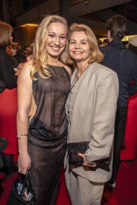 Helena Zengel and Annette Frier as guests at the NRW reception at the 76 Berlinale 2026 in the Representation of the State of North Rhine-Westphalia to the Federal Government, on Sunday 15 02 2026 in Berlin Berlin Germany