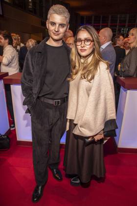 Fabian Grischkat and his wife as guests at the NRW reception at the 76 Berlinale 2026 at the Representation of the State of North Rhine-Westphalia to the Federal Government, on Sunday 15 02 2026 in Berlin Berlin Germany