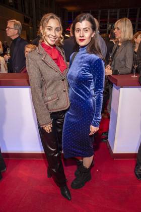 Julie Deluz and Loredana Linglauf as guests at the NRW reception at the 76 Berlinale 2026 in the Representation of the State of North Rhine-Westphalia to the Federal Government, on Sunday 15 02 2026 in Berlin Berlin Germany