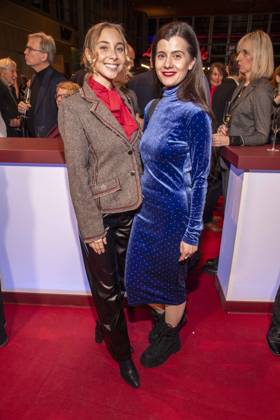 Julie Deluz and Loredana Linglauf as guests at the NRW reception at the 76 Berlinale 2026 in the Representation of the State of North Rhine-Westphalia to the Federal Government, on Sunday 15 02 2026 in Berlin Berlin Germany