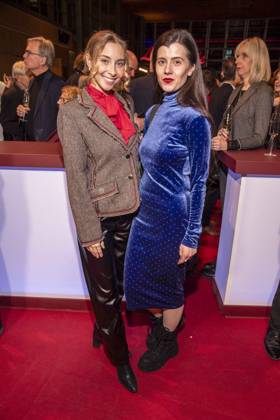 Julie Deluz and Loredana Linglauf as guests at the NRW reception at the 76 Berlinale 2026 in the Representation of the State of North Rhine-Westphalia to the Federal Government, on Sunday 15 02 2026 in Berlin Berlin Germany