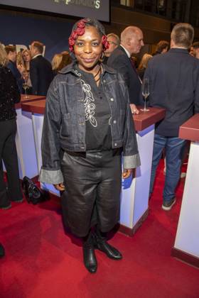 Dela Dabulamanzi as a guest at the NRW Reception at the 76 Berlinale 2026 at the Representation of the State of North Rhine-Westphalia to the Federal Government, on Sunday 15 02 2026 in Berlin Berlin Germany