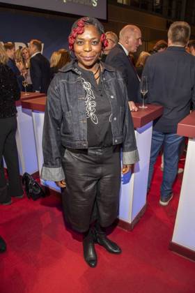 Dela Dabulamanzi as a guest at the NRW Reception at the 76 Berlinale 2026 at the Representation of the State of North Rhine-Westphalia to the Federal Government, on Sunday 15 02 2026 in Berlin Berlin Germany