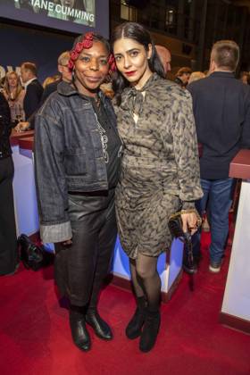 Dela Dabulamanzi and Pegah Ferydoni as guests at the NRW Reception at the 76 Berlinale 2026 at the Representation of the State of North Rhine-Westphalia to the Federal Government,on Sunday 15 02 2026 in Berlin Berlin Germany