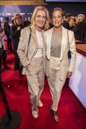 Maria Furtwaengler with Marie Baeumer as guests at the NRW reception at the 76 Berlinale 2026 in the Representation of the State of North Rhine-Westphalia to the Federal Government, on Sunday 15 02 2026 in Berlin Berlin Germany