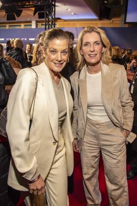Maria Furtwaengler with Marie Baeumer as guests at the NRW reception at the 76 Berlinale 2026 in the Representation of the State of North Rhine-Westphalia to the Federal Government, on Sunday 15 02 2026 in Berlin Berlin Germany