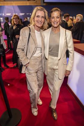 Maria Furtwaengler with Marie Baeumer as guests at the NRW reception at the 76 Berlinale 2026 in the Representation of the State of North Rhine-Westphalia to the Federal Government, on Sunday 15 02 2026 in Berlin Berlin Germany