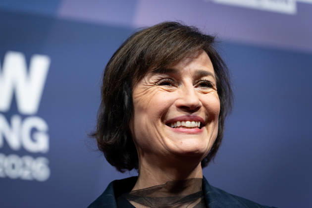 23 NRW Reception, Berlinale, Sandra Maischberger, TV presenter 23 NRW Reception, Berlinale, State Representation, Berlin, Sandra Maischberger, TV presenter Berlin Berlin GER