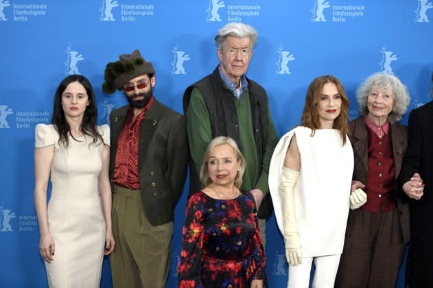 Maresi Riegner, Tom Neuwirth, ChrisTine Urspruch, Marco Lorenzini, Isabelle Huppert and Ulrike Ottinger at the photocall for the feature film The Blood Countess at the Berlinale 2026 76 Berlin International Film Festival at the Hotel Grand Hyatt Berlin, 16 02 2026 Foto:xC.xNiehausx xFuturexImagex blutgraefin_6365