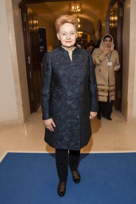 Dalia Grybauskaite Lithuanian politician as guest at the Cinema For Peace Gala 2026 at the Hotel Adlon Kempinski on 16 02 2026 in Berlin Berlin Germany