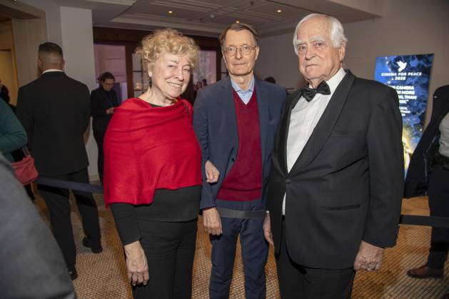 Gesine Schwan, Karl Lauterbach and Peter Eigen as guests at the Cinema For Peace Gala 2026 at the Hotel Adlon Kempinski on 16 February 2026 in Berlin Berlin Germany