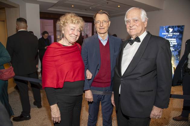 Gesine Schwan, Karl Lauterbach and Peter Eigen as guests at the Cinema For Peace Gala 2026 at the Hotel Adlon Kempinski on 16 February 2026 in Berlin Berlin Germany