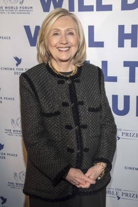 Hillary Diane Rodham Clinton US American politician of the Democratic Party Author guest at the Cinema For Peace Gala 2026 at the Hotel Adlon Kempinski on February 16, 2026 in Berlin Berlin Germany