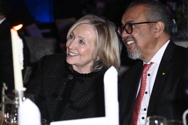 Hillary Clinton and Tedros Adhanom Ghebreyesus at the Cinema For Peace Gala 2026 at the Hotel Adlon Kempinski Berlin, 16 02 2026 Foto:xN.xKubelkax xFuturexImagex cinema_6285