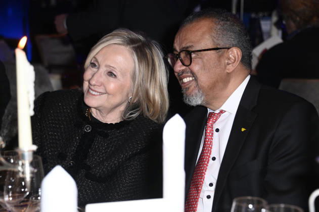 Hillary Clinton and Tedros Adhanom Ghebreyesus at the Cinema For Peace Gala 2026 at the Hotel Adlon Kempinski Berlin, 16 02 2026 Foto:xN.xKubelkax xFuturexImagex cinema_6286