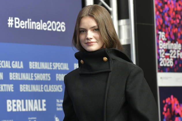 Florence Hunt at the press conference for the feature film Queen at Sea at the Berlinale 2026 76 Berlin International Film Festival at the Hotel Grand Hyatt Berlin, 17 02 2026 Foto:xM.xBehrensx xFuturexImagex queen_6228