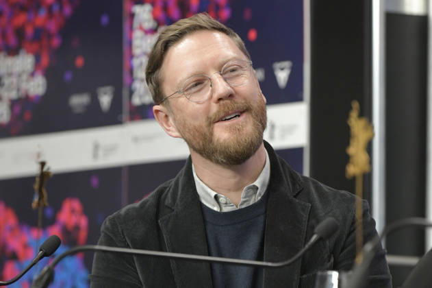 Tristan Goligher at the press conference for the feature film Queen at Sea at the Berlinale 2026 76 Berlin International Film Festival at the Hotel Grand Hyatt Berlin, 17 02 2026 Foto:xM.xBehrensx xFuturexImagex queen_6238