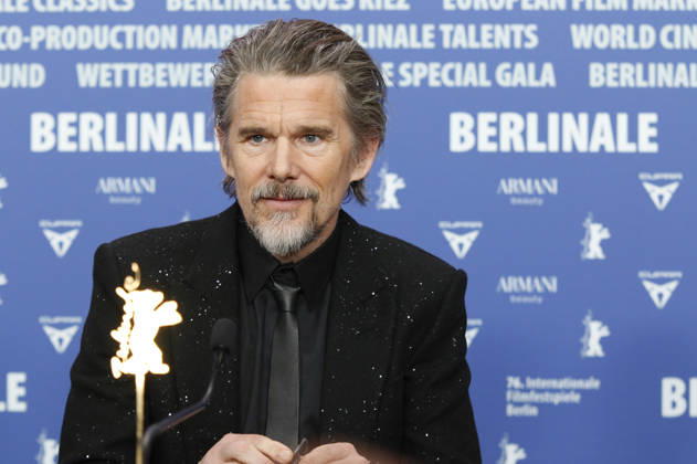 Ethan Hawke at the press conference for the feature film The Weight at the Berlinale 2026 76 Berlin International Film Festival at the Hotel Grand Hyatt Berlin, 17 02 2026 Foto:xC.xTamckex xFuturexImagex weight_6224