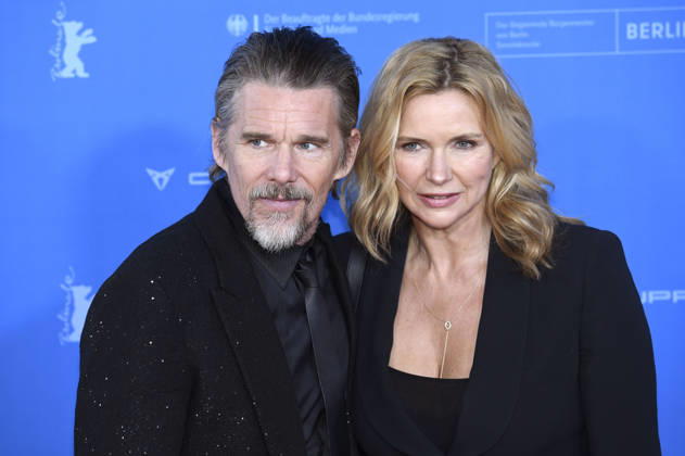 Ethan Hawke and Veronica Ferres at the premiere of the feature film The Weight The Weight Gold Rush at the Berlinale 2026 76 Berlin International Film Festival at the Zoo Palast Berlin, 17 02 2026 Foto:xC.xNiehausx xFuturexImagex weight_6307