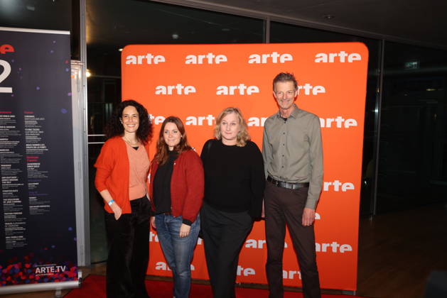 Olga Staszel 3 from left with guests at the ARTE reception as part of the Berlinale 2026 at the Akademie der Künste on Pariser Platz Berlin, 16 02 2026 Copyright: xRenexduxVinagex
