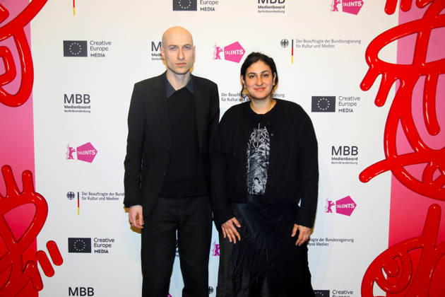 Daniel Blumberg at Berlin Talents 2026 Berlin, 18 02 2026 Daniel Blumberg and presenter Aida Baghernejad at Berlin Talents 2026 during the Berlin International Film Festival Berlin Berlin Germany Copyright: xMatthiasxGränzdörferx