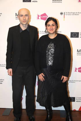 Daniel Blumberg at Berlin Talents 2026 Berlin, 18 02 2026 Daniel Blumberg and presenter Aida Baghernejad at Berlin Talents 2026 during the Berlin International Film Festival Berlin Berlin Germany Copyright: xMatthiasxGränzdörferx
