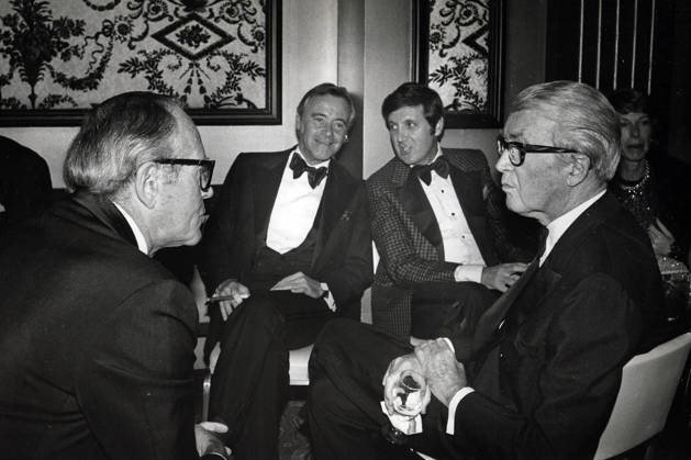 MONTY HALL born Monte Halparin, August 25, 1921 - September 30, 2017 was a Canadian-American game show host and producer, best known as the long-running host of Let s Make a Deal . PICTURED: L-R HENRY FONDA, JACK LEMMON, MONTY HALL, and JIMMY STEWART, date unknown. Copyright: xBobxV.xNoblex - ZUMA1072 19750615_mda_g49_020 Copyright: xIMAGO BobxV.xNoblex