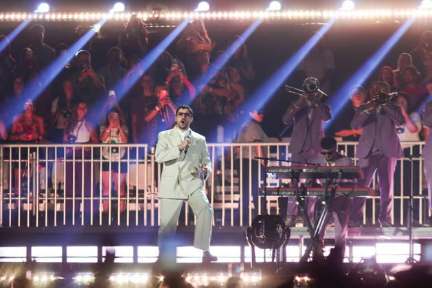 SaO PAULO, SP - 20.02.2026: SHOW BAD BUNNY EM SaO PAULO - Puerto Rican singer Bad Bunny makes his first appearance in Brazil this Friday (20) in Sao Paulo at Allianz Parque with the show of his world tour & 39;DeBÍ TiRAR MaS FOToS& 39;. x2891570x  YurixMurakami