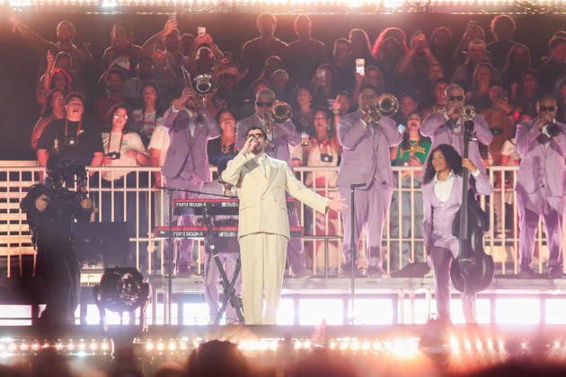 SaO PAULO, SP - 20.02.2026: SHOW BAD BUNNY EM SaO PAULO - Puerto Rican singer Bad Bunny makes his first appearance in Brazil this Friday (20) in Sao Paulo at Allianz Parque with the show of his world tour & 39;DeBÍ TiRAR MaS FOToS& 39;. x2891573x  YurixMurakami