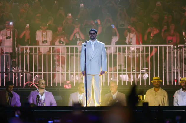 SaO PAULO, SP - 20.02.2026: SHOW BAD BUNNY EM SaO PAULO - Puerto Rican singer Bad Bunny makes his first appearance in Brazil this Friday (20) in Sao Paulo at Allianz Parque with the show of his world tour & 39;DeBÍ TiRAR MaS FOToS& 39;. x2891574x  YurixMurakami