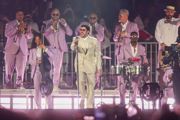 SaO PAULO, SP - 20.02.2026: SHOW BAD BUNNY EM SaO PAULO - Puerto Rican singer Bad Bunny makes his first appearance in Brazil this Friday (20) in Sao Paulo at Allianz Parque with the show of his world tour & 39;DeBÍ TiRAR MaS FOToS& 39;. x2891578x  YurixMurakami
