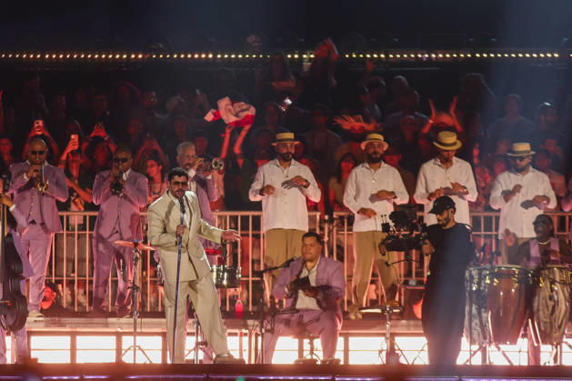 SaO PAULO, SP - 20.02.2026: SHOW BAD BUNNY EM SaO PAULO - Puerto Rican singer Bad Bunny makes his first appearance in Brazil this Friday (20) in Sao Paulo at Allianz Parque with the show of his world tour & 39;DeBÍ TiRAR MaS FOToS& 39;. x2891579x  YurixMurakami