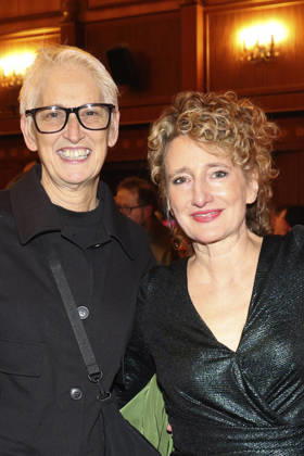 Tricia Tuttle with her partner Briony Hanson at the presentation of the 40 Teddy Award 2026 at the Berlinale 2026 76 Berlin International Film Festival at the Volksbühne Berlin, 20 02 2026 Foto:xB.xDummerx xFuturexImagex teddy_6218