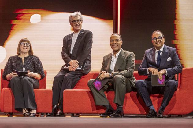 abb Ewa PuszczyÅ ska, Wim Wenders, Reinaldo Marcus Green and Shivendra Singh Dungarpur Jury in the Berlinale Palast at the Berlinale 2026 Final Closing Ceremony and Award Ceremony of the 76th Berlin International Film Festival on Saturday 21 02 2026 in Berlin Berlin Germany