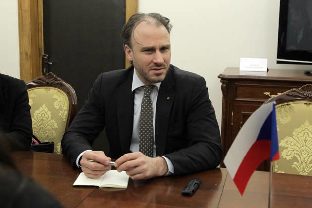 RECORD DATE NOT STATED Ambassador Extraordinary and Plenipotentiary of the Czech Republic to Ukraine Lubos Vesely attends a meeting with Vice Prime Minister for Humanitarian Policy of Ukraine and Minister of Culture of Ukraine Tetiana Berezhna, where the sides discussed expanding bilateral cultural cooperation, Kyiv, Ukraine, on February 20, 2026 (Photo by Hennadii Minchenko Ukrinform) Meeting of Tetiana Berezhna with Lubos Vesely held in Kyiv Copyright: xHennadiixMinchenkox