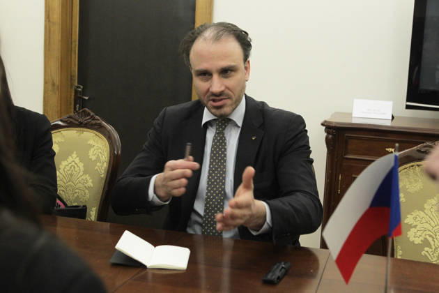 RECORD DATE NOT STATED Ambassador Extraordinary and Plenipotentiary of the Czech Republic to Ukraine Lubos Vesely attends a meeting with Vice Prime Minister for Humanitarian Policy of Ukraine and Minister of Culture of Ukraine Tetiana Berezhna, where the sides discussed expanding bilateral cultural cooperation, Kyiv, Ukraine, on February 20, 2026 (Photo by Hennadii Minchenko Ukrinform) Meeting of Tetiana Berezhna with Lubos Vesely held in Kyiv Copyright: xHennadiixMinchenkox