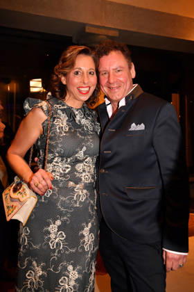 Lola Paltinger and Andreas Meister at the Best Brands Awards gala on 25 February 2026 at the Hotel Bayerischer Hof in Munich Best Brands Awards ceremony 2026 in Munich