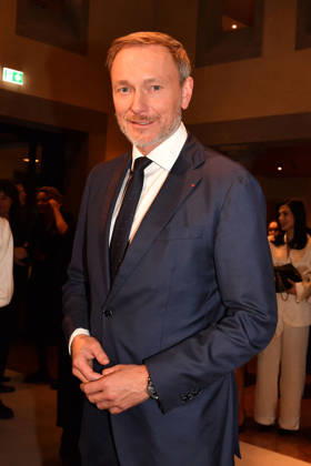 Christian Lindner at the Best Brands Awards gala on 25 February 2026 at the Hotel Bayerischer Hof in Munich Best Brands Awards ceremony 2026 in Munich