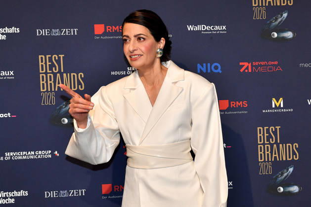 Linda Zervakis at the Best Brands Awards gala on 25 February 2026 at the Hotel Bayerischer Hof in Munich Best Brands Awards ceremony 2026 in Munich