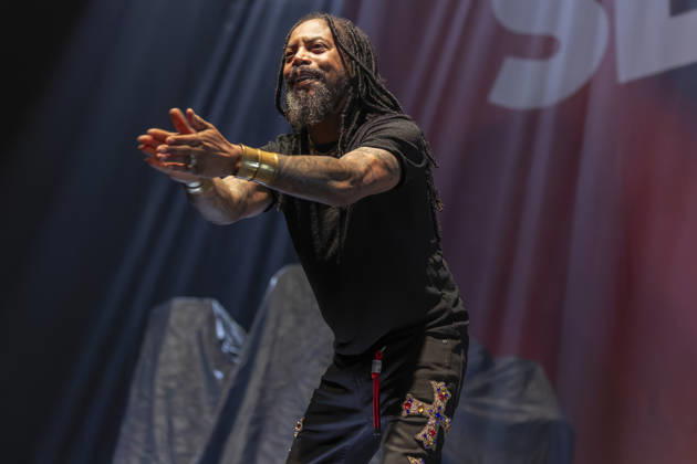 Sevendust perform at AO Arena Lajon Witherspoon of rock band Sevendust performs at AO Arena, Manchester, England, 26th February 2026, Credit:Mike Gray Avalon  Copyright: xMikexGrayx xAvalonx 1078561013