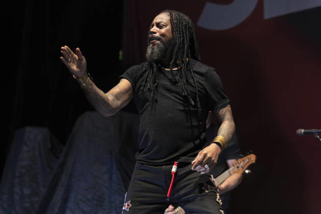 Sevendust perform at AO Arena Lajon Witherspoon of rock band Sevendust performs at AO Arena, Manchester, England, 26th February 2026, Credit:Mike Gray Avalon  Copyright: xMikexGrayx xAvalonx 1078561133