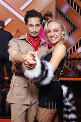 Singer Milano Milane Baybah and professional dancer Marta Arndt at the introductory show of the 19th season of the RTL dance show Lets Dance at the Coloneum Cologne, 27 02 2026 NRW Germany Copyright: xChristophxHardtx