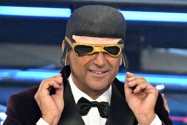 February 27, 2026, Sanremo, Rome, Italy: 76th Italian Song Festival, fourth night. Pictured: Carlo Conti . Sanremo. Italy 27 Feb 2026 Sanremo Italy - ZUMAa289 20260227_zia_a289_382 Copyright: xMariaxLauraxAntonellix